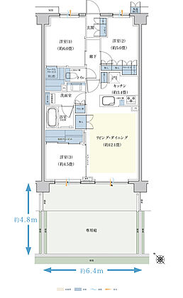グレーシア海老名さがみ野テラス 間取り Dg