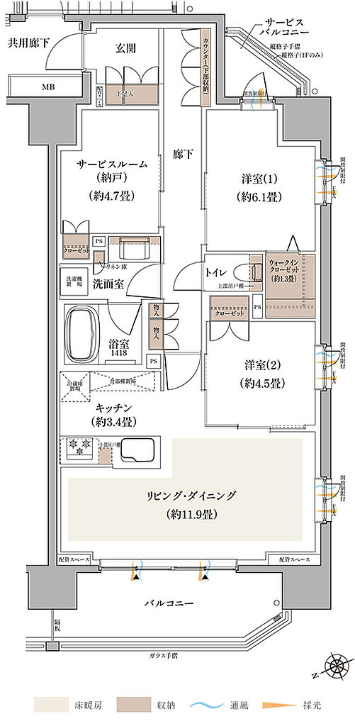 グレーシア海老名かしわ台 間取り F