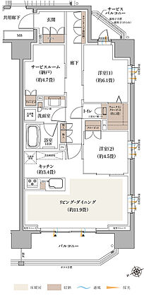 グレーシア海老名かしわ台 間取り F