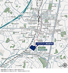 シエリアシティ横浜東戸塚 現地案内図