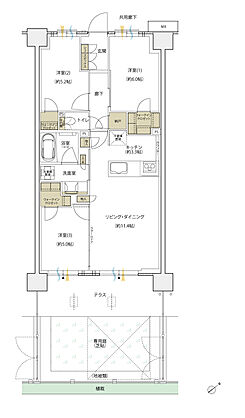 シエリアシティ横浜東戸塚 間取り C4g