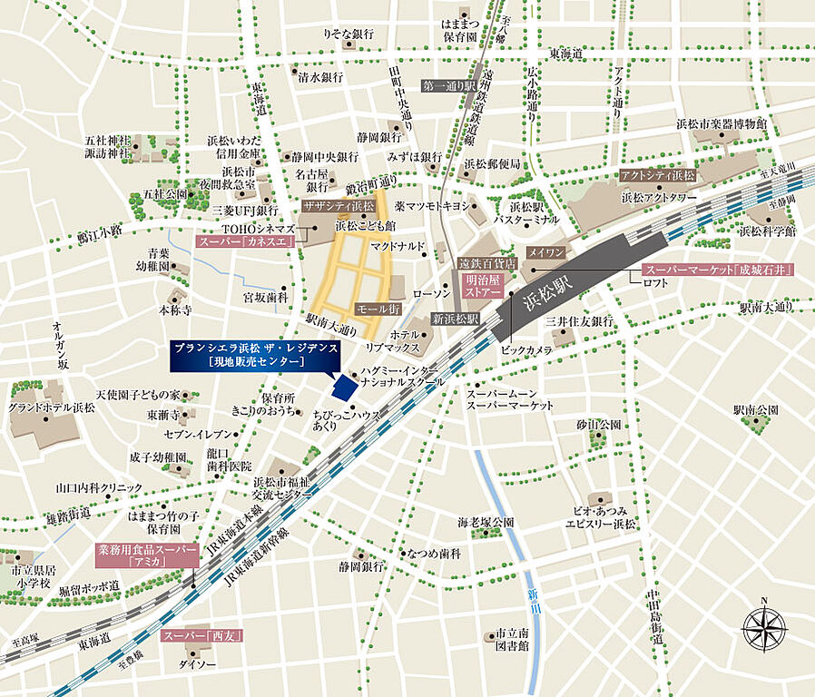 ブランシエラ浜松 ザ・レジデンス：案内図