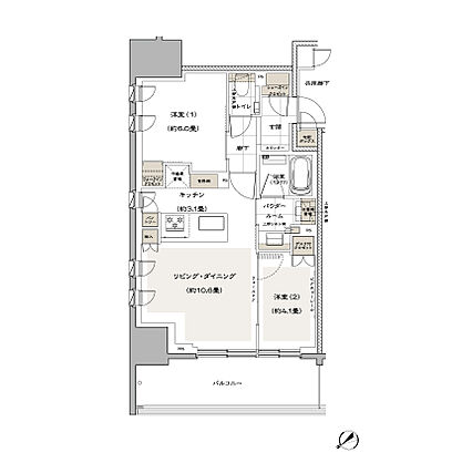 ヴィークハウス目黒 間取り E