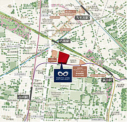 TOKYO LINK WITH TOWN PROJECT（東京リンクウィズタウンプロジェクト） 現地案内図