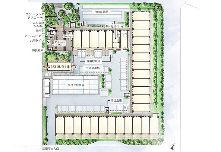 リビオシティ船橋北習志野ミッドレジデンス 共用部