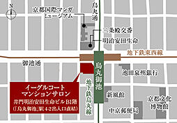 イーグルコート京都烏丸御池 モデルルーム案内図