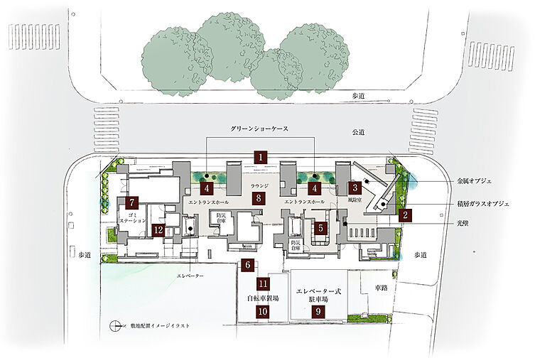 プレティナレジデンス千種駅 共用部