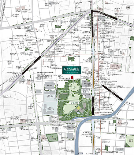 ディモア扇町公園 The FRONT 現地案内図
