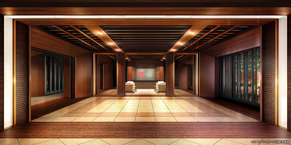 グランドヒルズ恵比寿 エントランスホール完成予想図