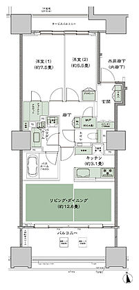 グランドヒルズ南青山 間取り E