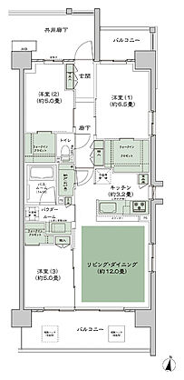 シティテラス湘南平塚 間取り D-C