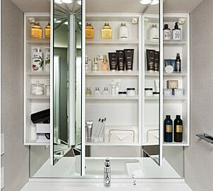 シティテラス柏 三面鏡付洗面化粧台