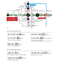 シティテラス高井田 アクセス図