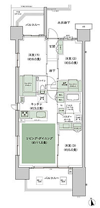 シティハウス平井 間取り C-A