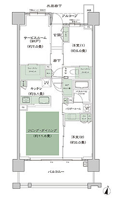 シティタワー青葉通一番町 間取り C