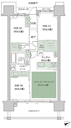 シティタワー名駅那古野 間取り 70C’