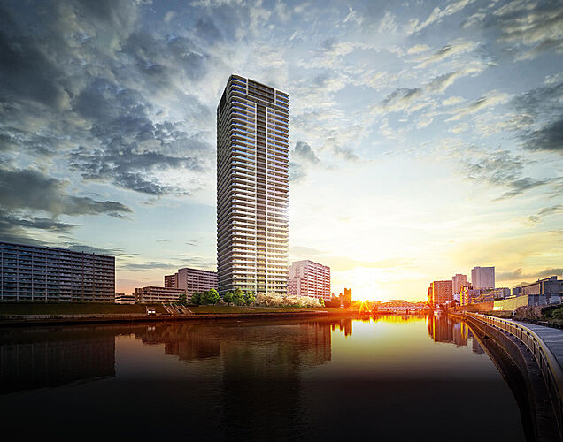 シティタワー千住大橋 外観完成予想図