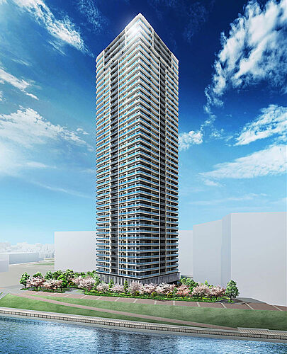 シティタワー千住大橋 外観完成予想図