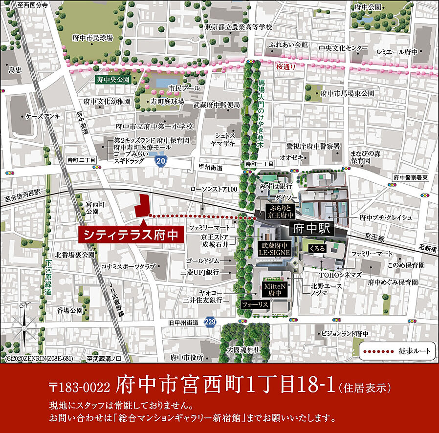 シティテラス府中：案内図