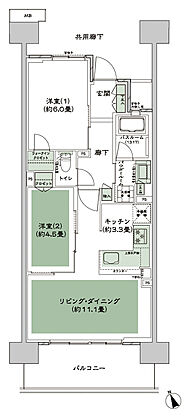 シティテラス多摩川 間取り D-Cb