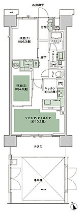 シティテラス多摩川 間取り F-G1g