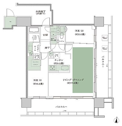 シティタワー綾瀬 間取り I_LD拡大