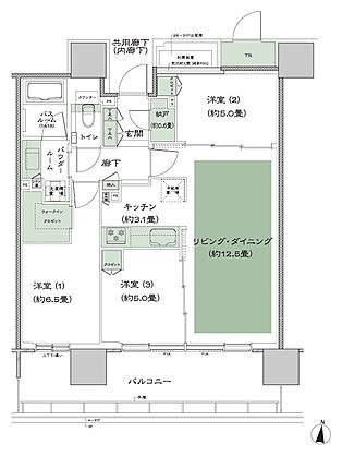 シティタワー綾瀬 間取り F