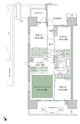 シティテラス南砂 間取り A1