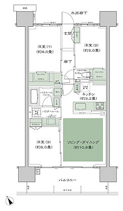 シティテラス南砂 間取り A5