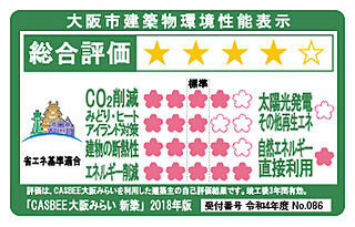 シティハウス西田辺 大阪市建築物環境性能表示