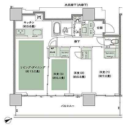 グランドシティタワー池袋 間取り SE-75A-標準