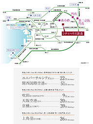 シティハウス新森 アクセス図