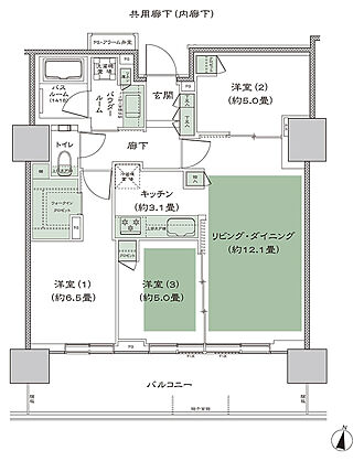 シティタワー札幌ザ・レジデンス 間取り D-3
