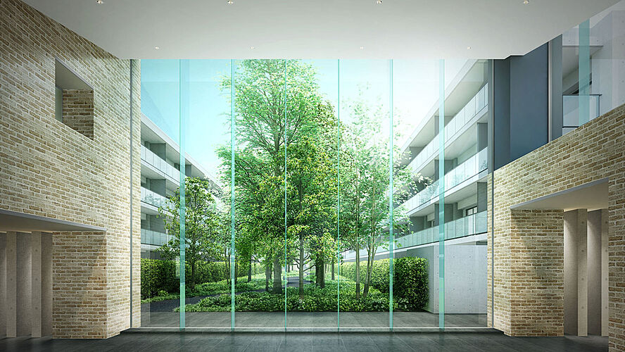 シティテラス桜上水 エントランスホール完成予想図