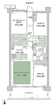 シティテラス桜上水 間取り C-A2-3