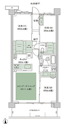 シティテラス桜上水 間取り C-A1-3