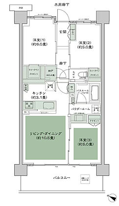 ガーデンハウス成増 間取り E2a