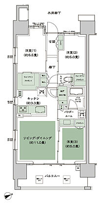 シティテラス下丸子 間取り A-F