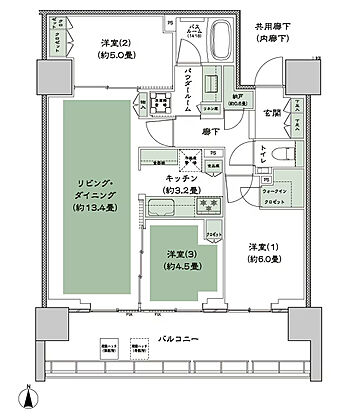CITY TOWER THE RAINBOW 間取り B-3