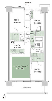 ソライエテラス　ウエスト 間取り E-B4'