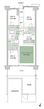 ソライエテラス　ウエスト 間取り H-B11gp