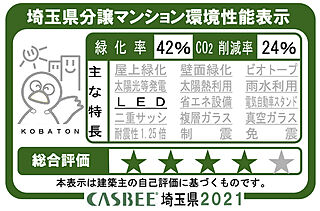 W CITY TOWERS 埼玉県分譲マンション環境性能表示