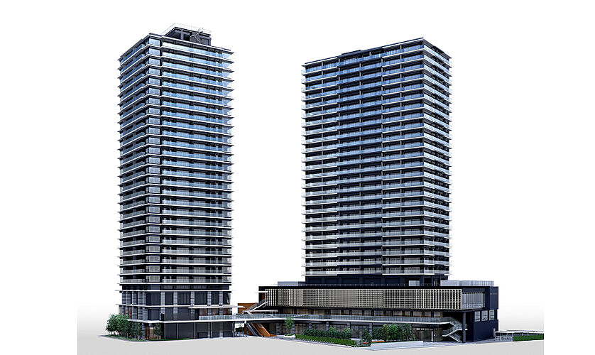 W CITY TOWERS 外観完成予想図