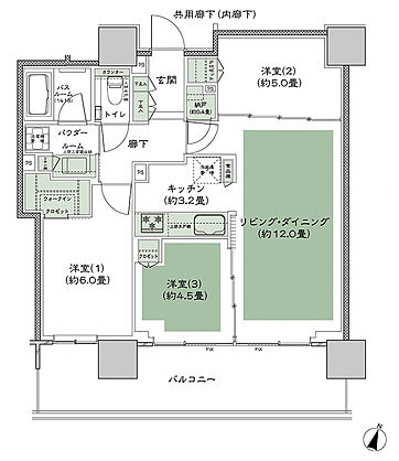 W CITY TOWERS 間取り WF-3