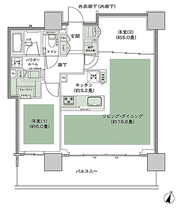 W CITY TOWERS 間取り WF-2