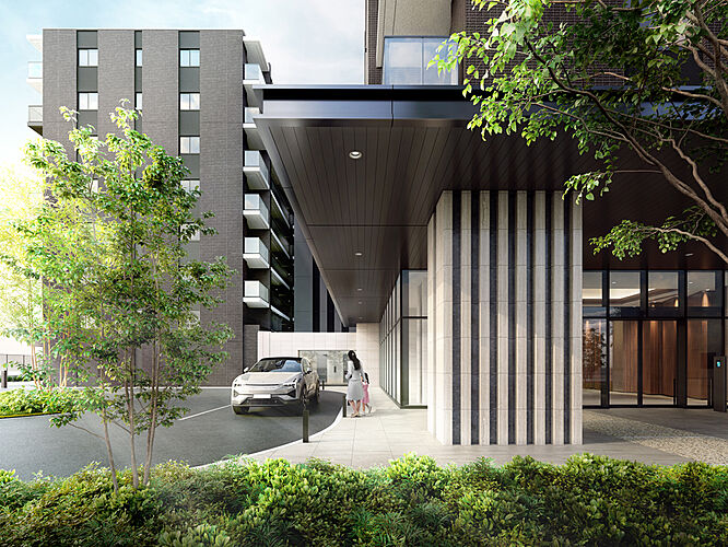 シティテラス志木 車寄せ完成予想図