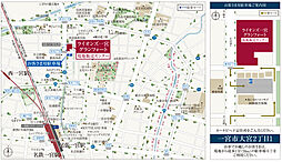 ライオンズ一宮グランフォート モデルルーム案内図