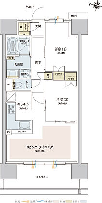 ザ・ライオンズ西九条 間取り I2