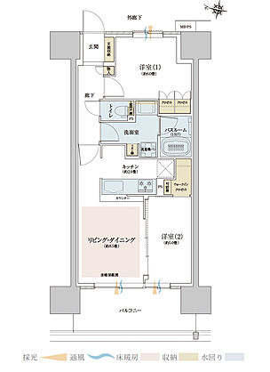 ザ・ライオンズ西九条 間取り G2