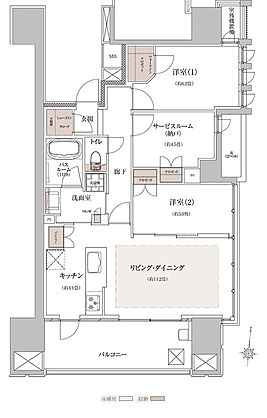 ザ・ライオンズ横川 間取り D1